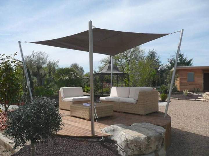 Pose de voiles d'ombrages Saint-Denis-de-Palin